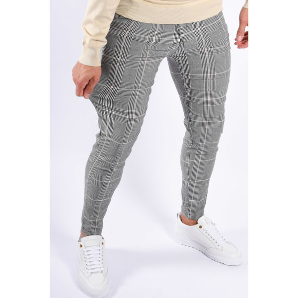 Y Stretch Pantalon Beige / Grey