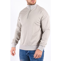 Y Sweater “mazi” half zipped Grey