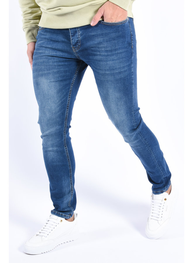 Skinny fit stretch jeans “dexter” Basic Blue