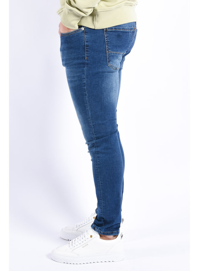 Skinny fit stretch jeans “dexter” Basic Blue