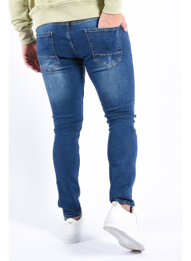 Skinny fit stretch jeans “dexter” Basic Blue