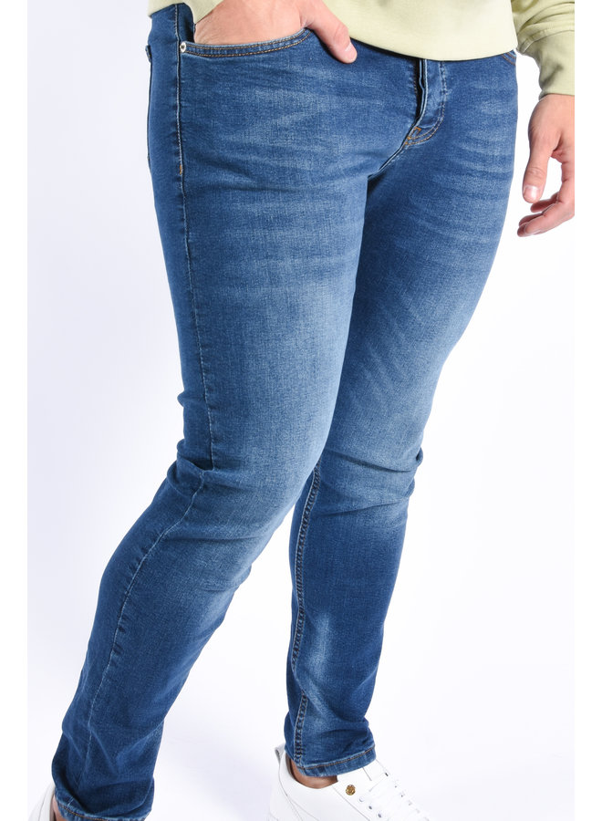 Skinny fit stretch jeans “dexter” Basic Blue