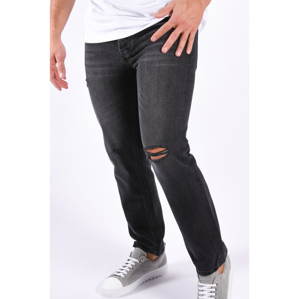 Y Slim Fit Stretch Jeans “Boaz”  Black/Grey Washed