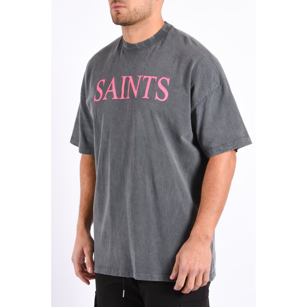 Y T-shirt Loose Fit Unisex “Saints” Antracite