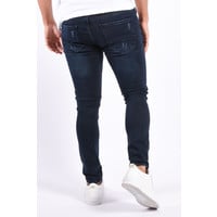 Y Skinny Fit Stretch Jeans  “Hunter” Basic Dark Blue