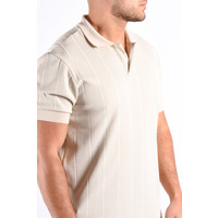 Y Polo “Amare”  Beige  Ribbed