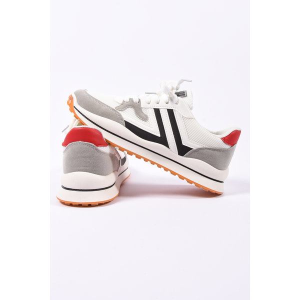 Y Sneaker “Dav” White/Black/Grey