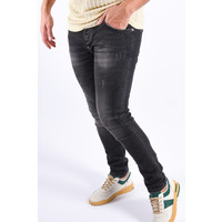 Skinny Fit Stretch Jeans “David”  Basic Grey Washed