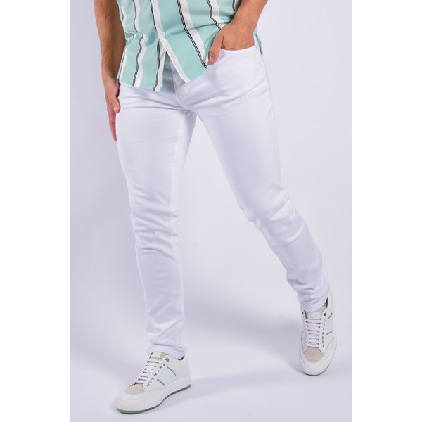 Y Skinny Fit Stretch Jeans “Paco” White