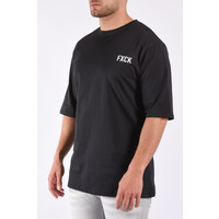 Y T-shirt Unisex Loose Fit “Fxck” Black