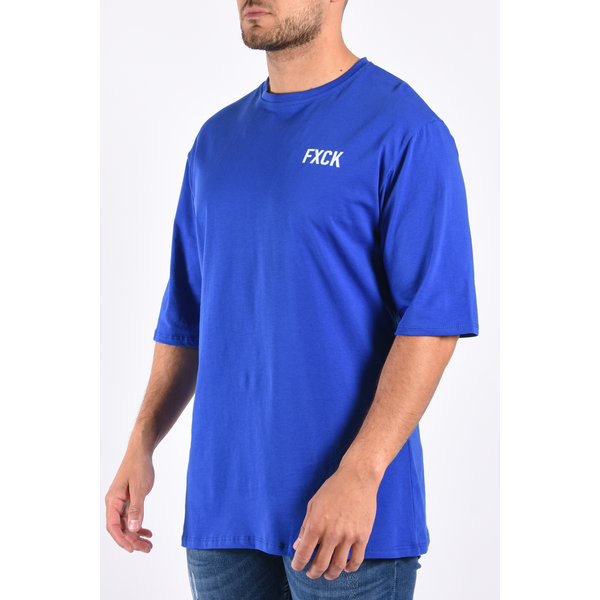 Y T-shirt Unisex Loose Fit “Fxck” Blue