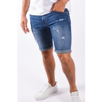 Y Skinny Fit Jeans Shorts “Jay” Basic Blue