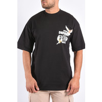Y T-shirt Unisex Loose Fit “Freedom” Black