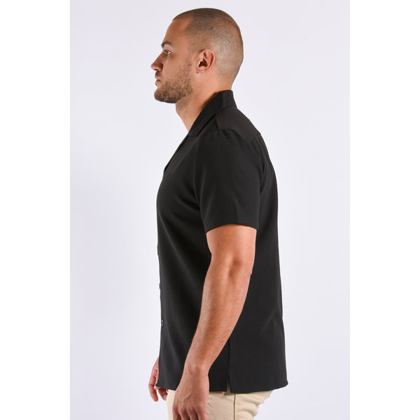 Y Short Sleeve Blouse “Karim” Black