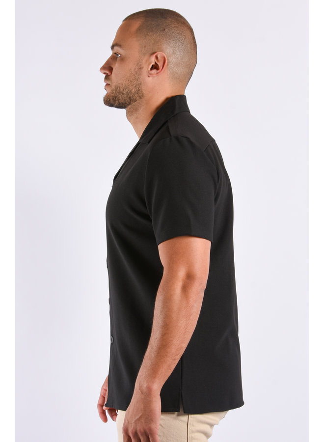 Black short sleeve sale blouse