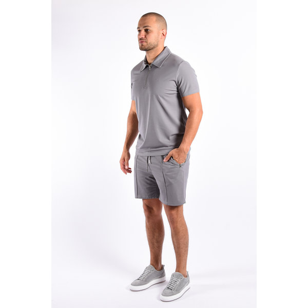 grey polo set