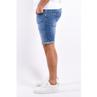 Y Skinny Fit Jeans Shorts “Jay” Mid Blue