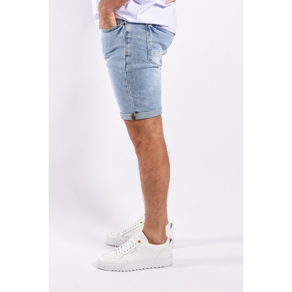 Y Skinny Fit Jeans Shorts “Timo” Light Blue