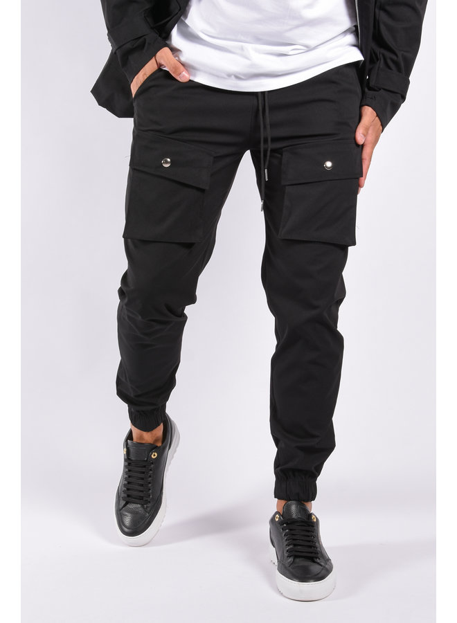 Cargo Pants “Bari” Black  ( Onderdeel van set)