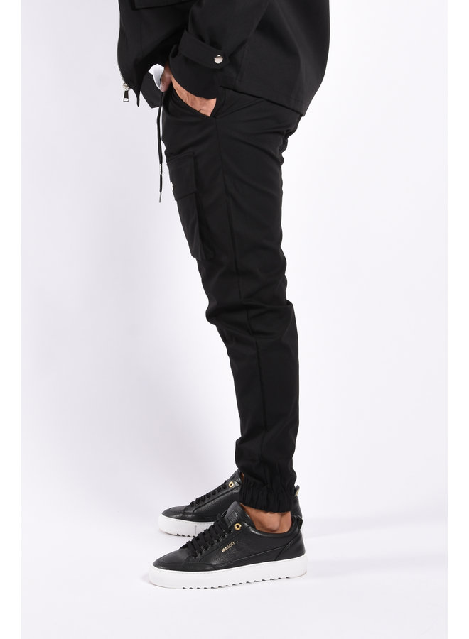 Cargo Pants “Bari” Black  ( Onderdeel van set)