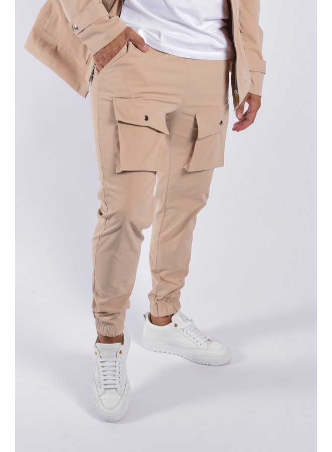 Cargo Pants “Bari” Beige  ( Onderdeel van set)