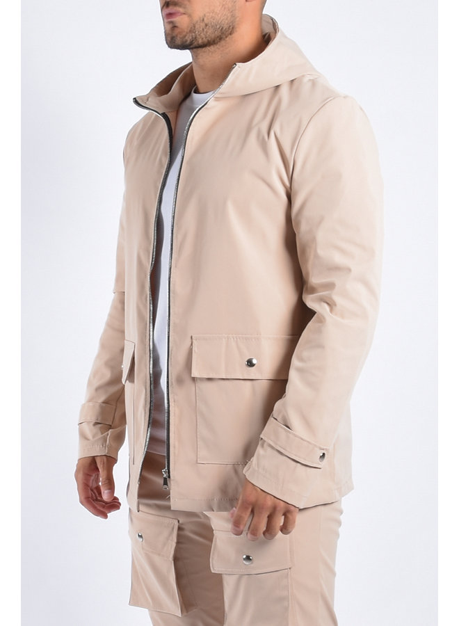 Cargo Jacket “Bari” Beige ( Onderdeel van set)