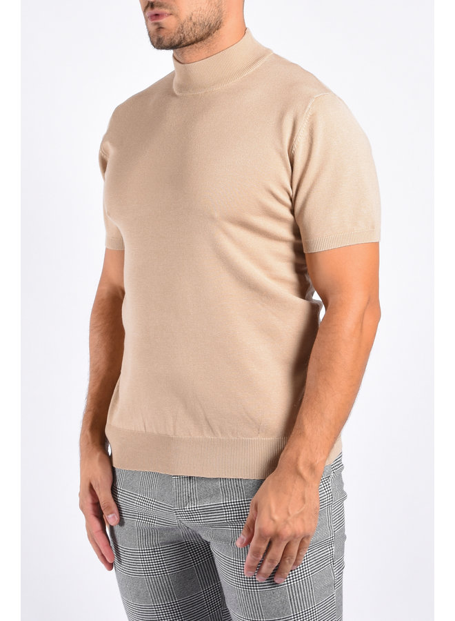 Knitted Short Sleeve “Bravo” Beige