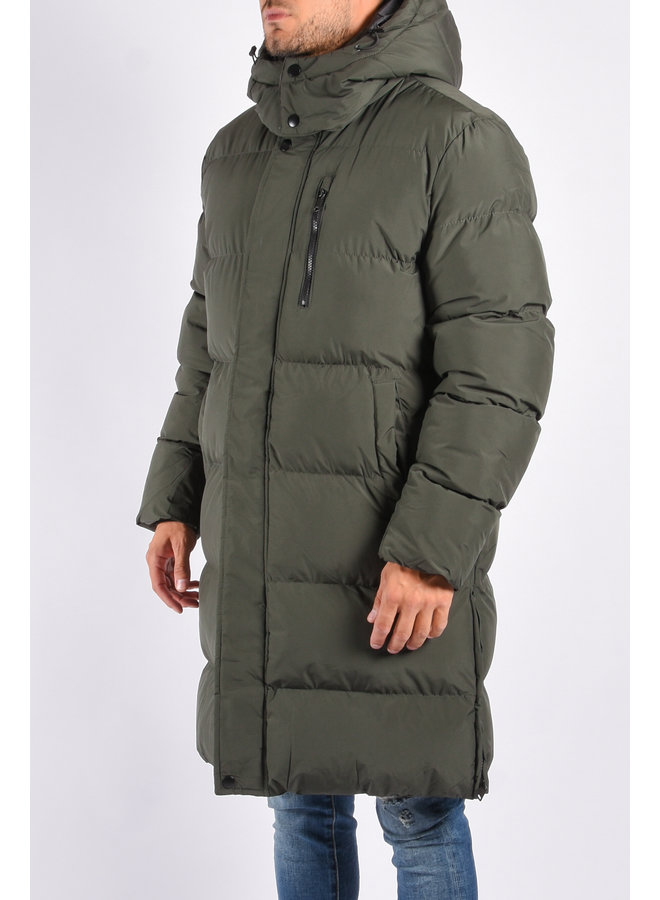 Long Puffer Jacket “Bradley” Green