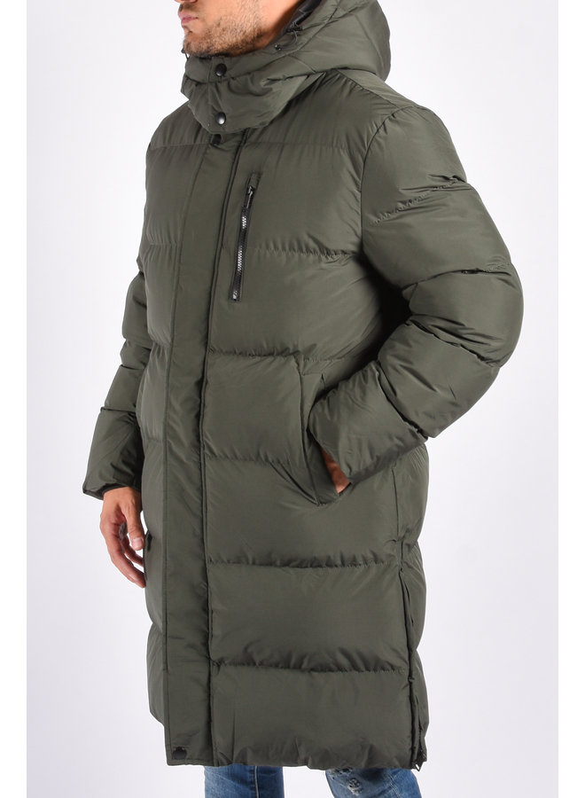 Long Puffer Jacket “Bradley” Green