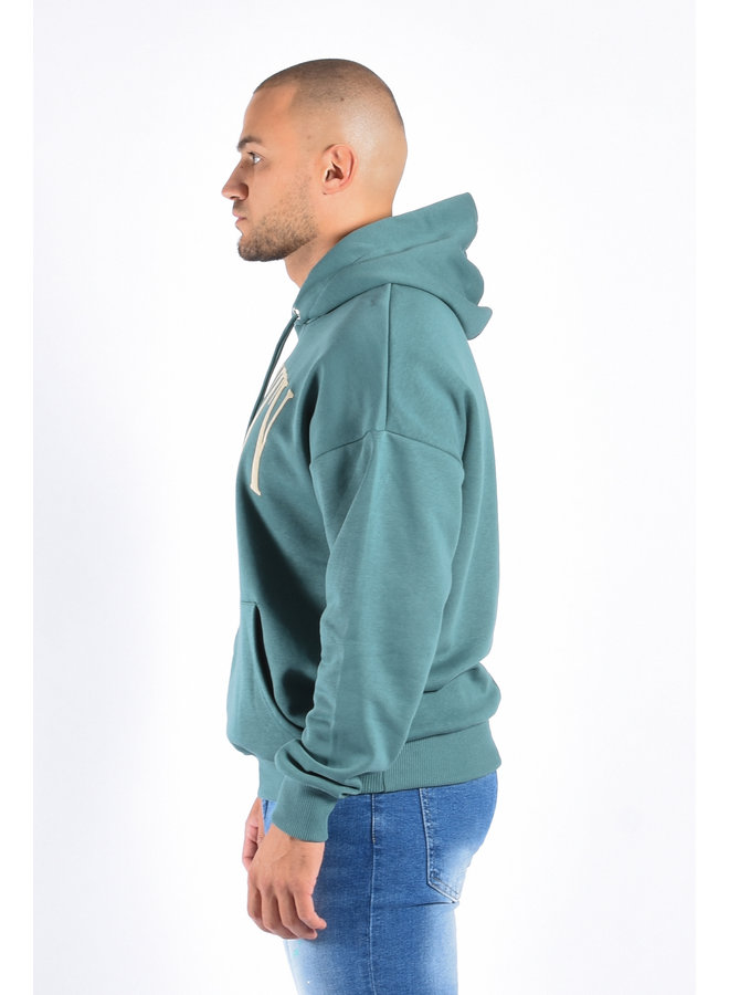 Hoodie “Loyalty” Petrol