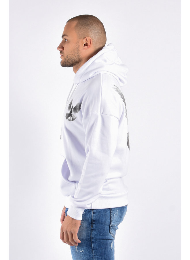 Hoodie Pigeon White