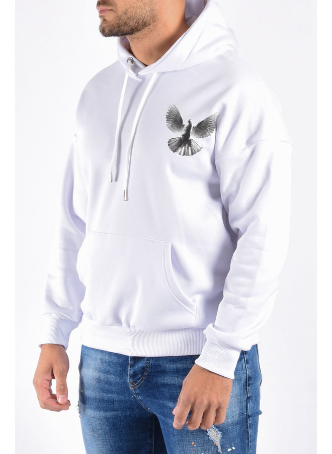 Hoodie Pigeon White