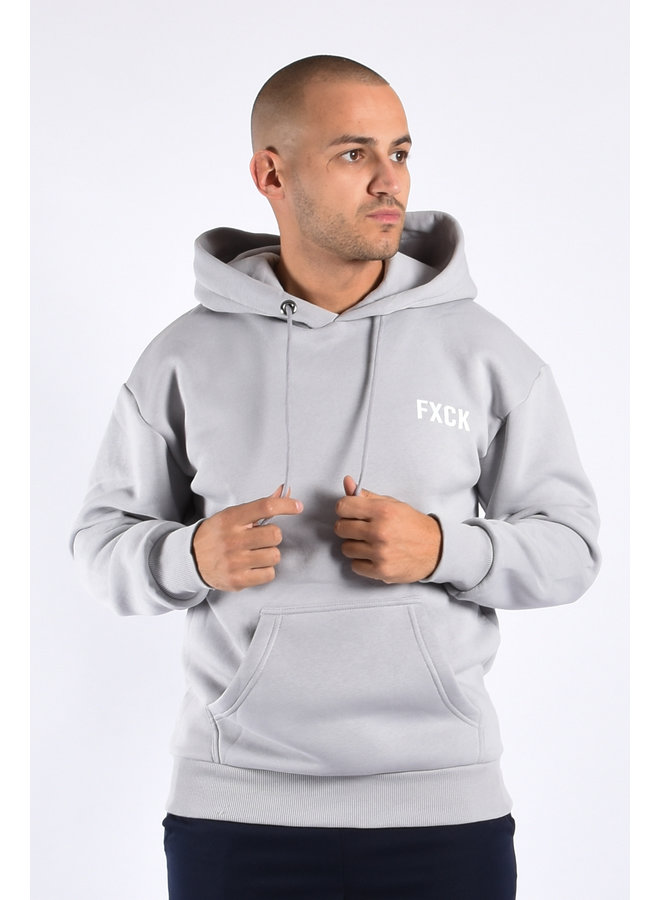 Hoodie Unisex “Fxck” Grey