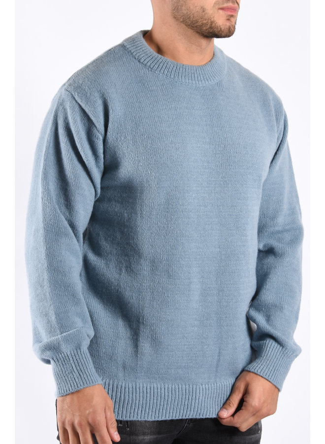 Knitted Sweater “Bjorn”  Blue