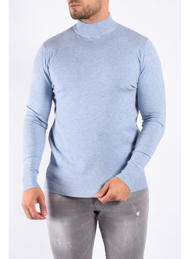 Basic Premium Turtle Neck “Lorenzo”  Light Blue