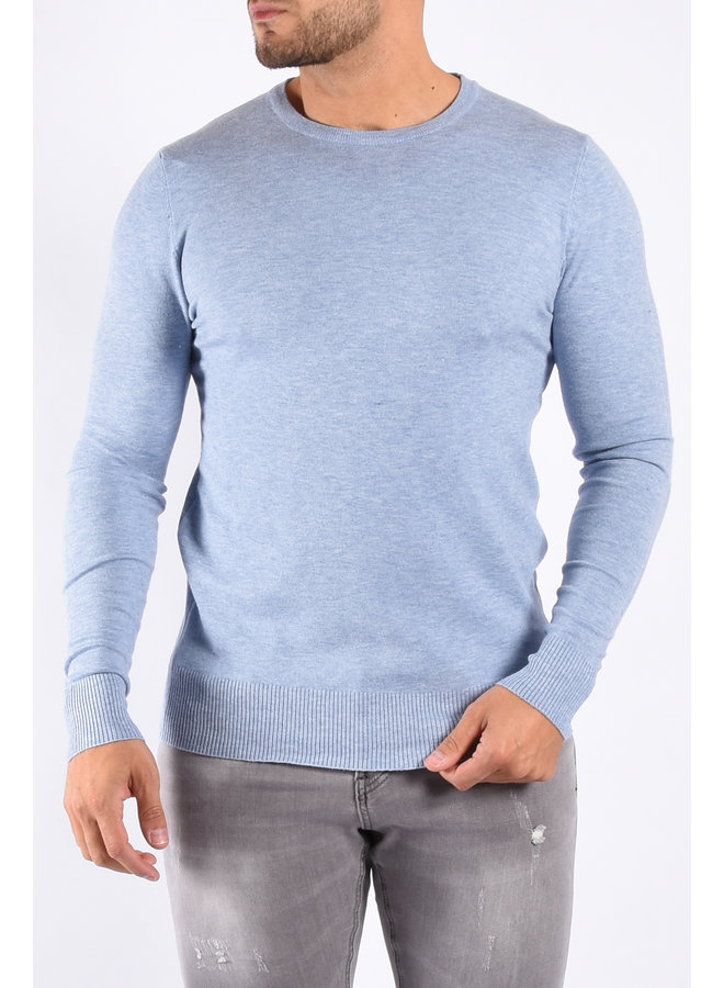 Basic Premium Knitwear “Luke” Light Blue