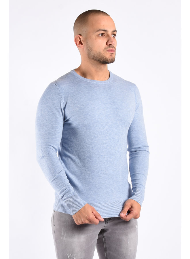 Basic Premium Knitwear “Luke” Light Blue