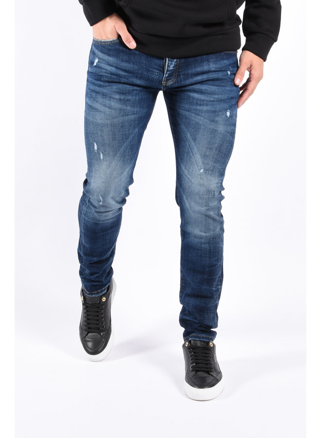 Slim Fit Stretch Jeans “William” Dark Blue