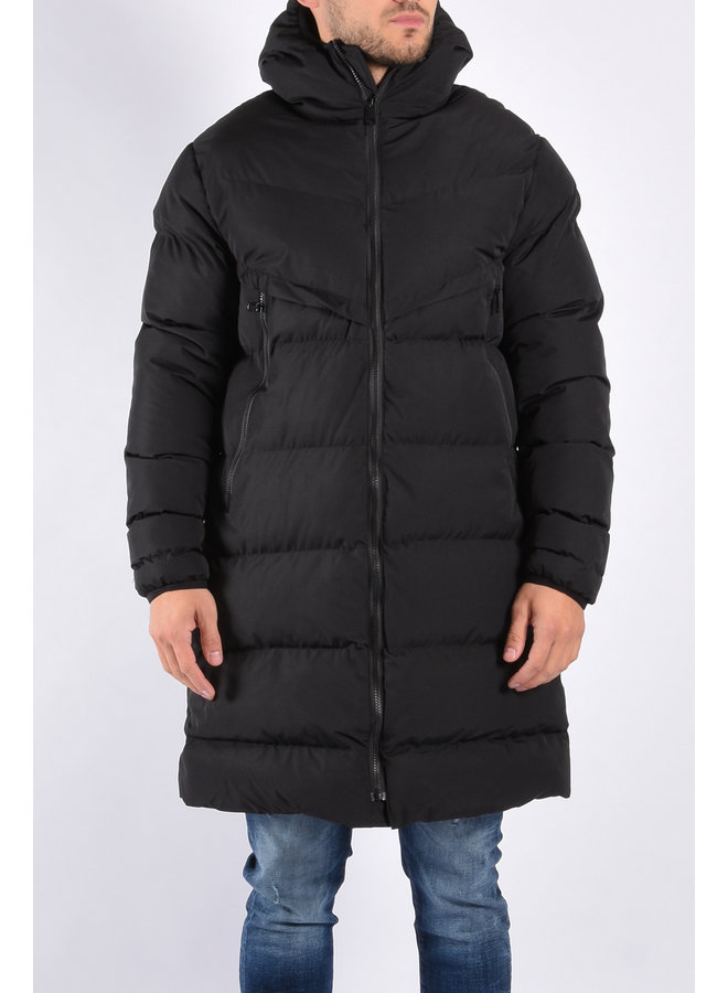 Long Puffer Jacket "Lucas" Black