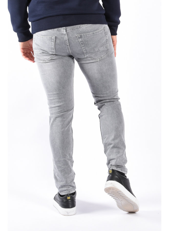 Skinny Fit Stretch Jeans "Victor" Grey Washed