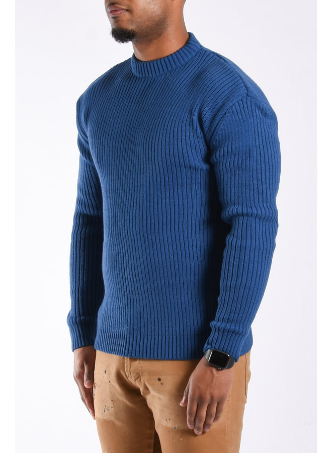 Knitted Sweater “Vincenzo” Blue