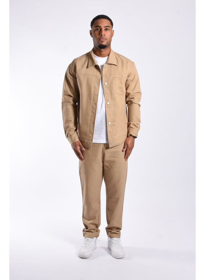 Ribbed Two Piece Set “Bronx” Camel