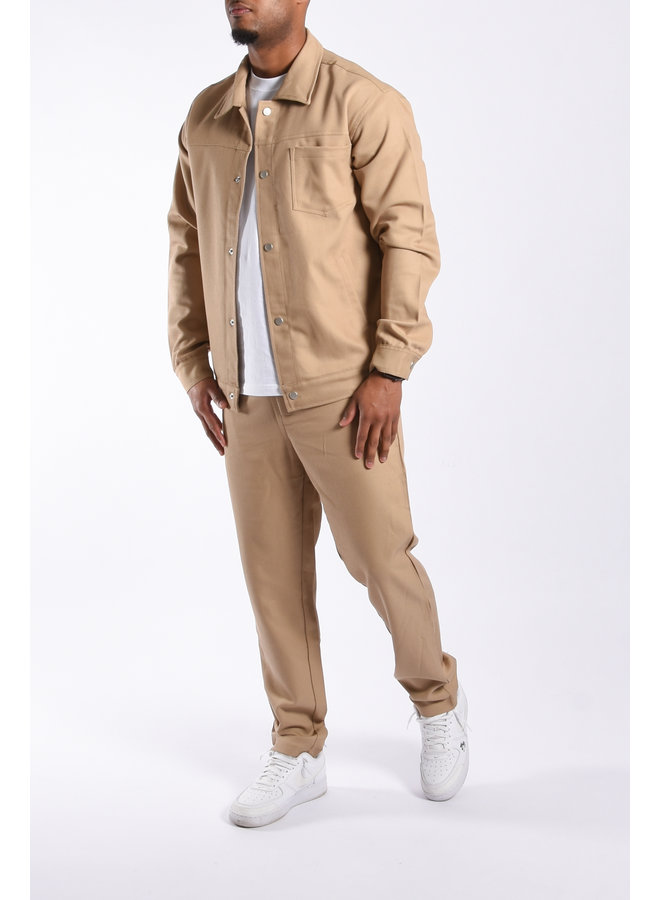 Ribbed Two Piece Set “Bronx” Camel