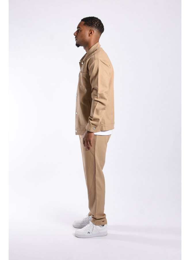 Ribbed Two Piece Set “Bronx” Camel