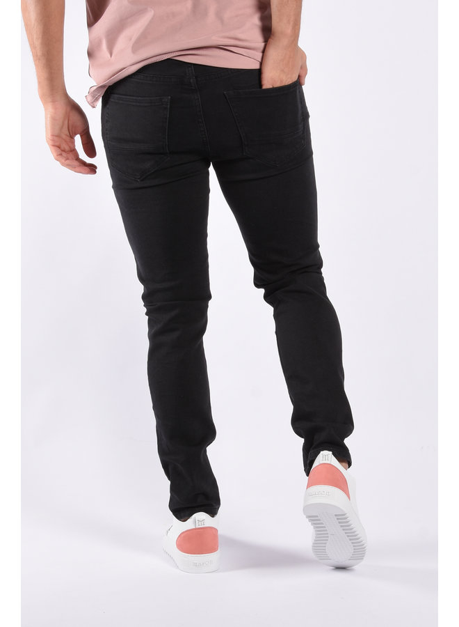 Skinny Fit Stretch Jeans “Mario” Basic Black