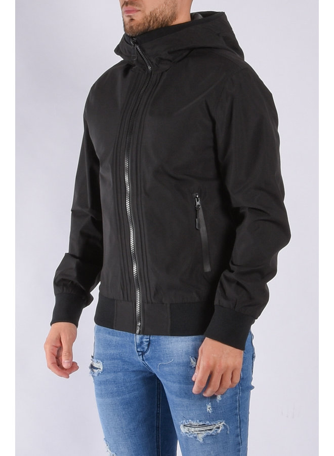 Premium Hooded Jacket ”Dean” Black