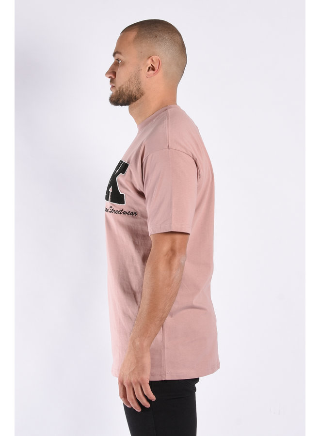 T-shirt Loose Fit “K” Old Pink