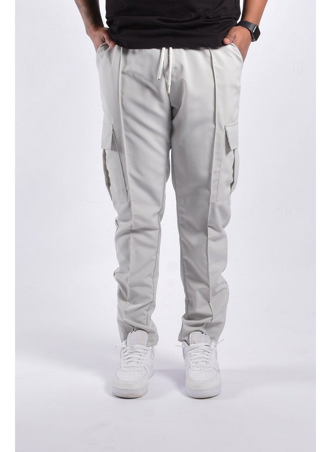 Cargo Pants Zipped Straight Leg “Angel” Grey