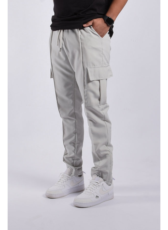 L'Appartement☆Cargo Cami All in One Cargo Pants Zipped Straight Leg “Angel” Grey - Yugo Menswear