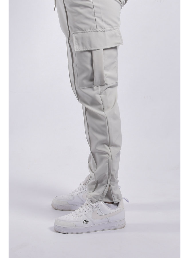 Cargo Pants Zipped Straight Leg “Angel” Grey